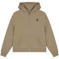 ZIP HOODIE - BEIGE
