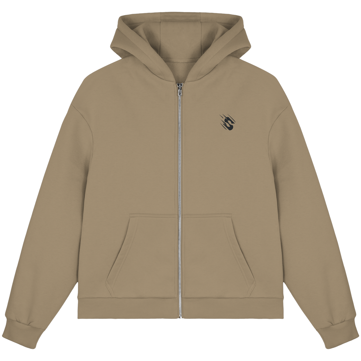 ZIP HOODIE - BEIGE