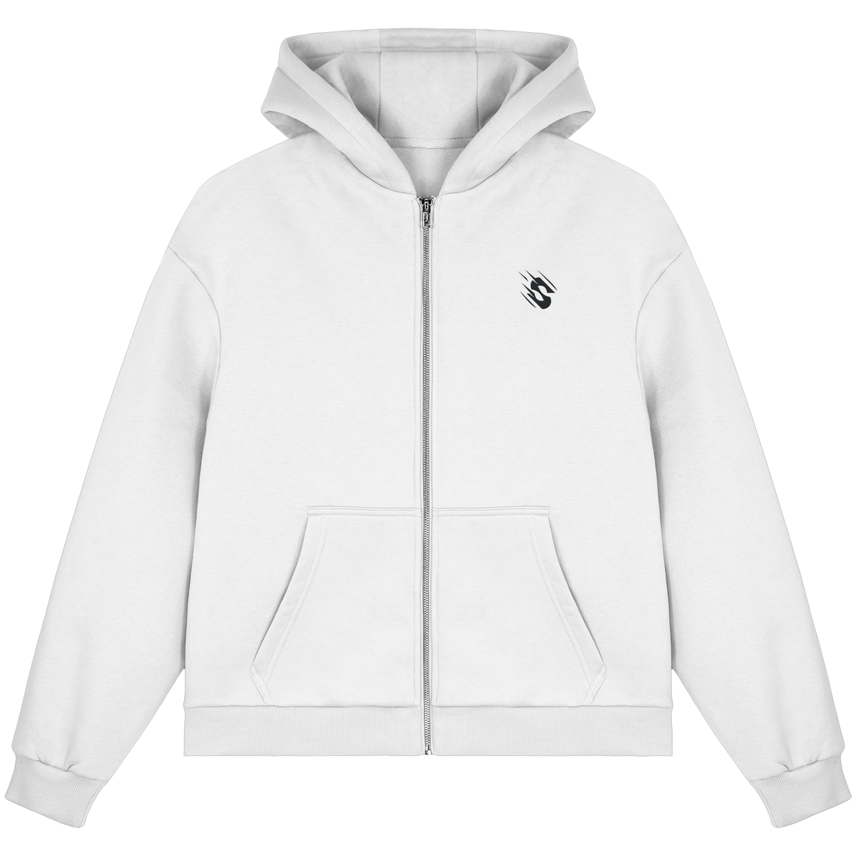 ZIP HOODIE - WHITE