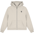 ZIP HOODIE - WHITE SAND