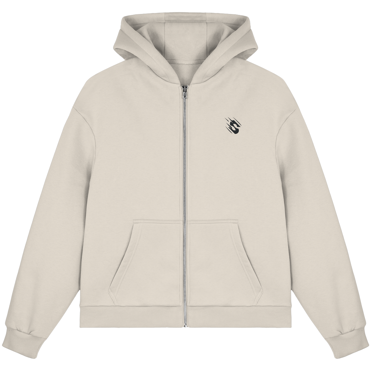 ZIP HOODIE - WHITE SAND